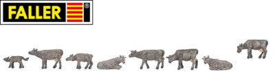 N Scale Mountain Cows (8 pcs) - Faller #155904