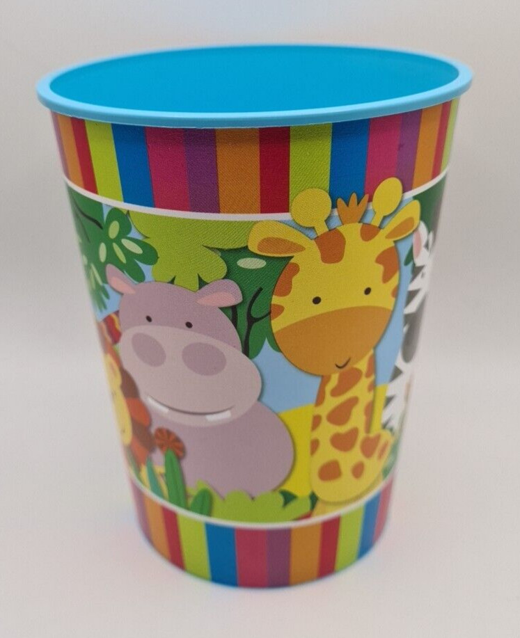Jungle Safari Themed Plastic Party Cup 16oz 473ml Reusable