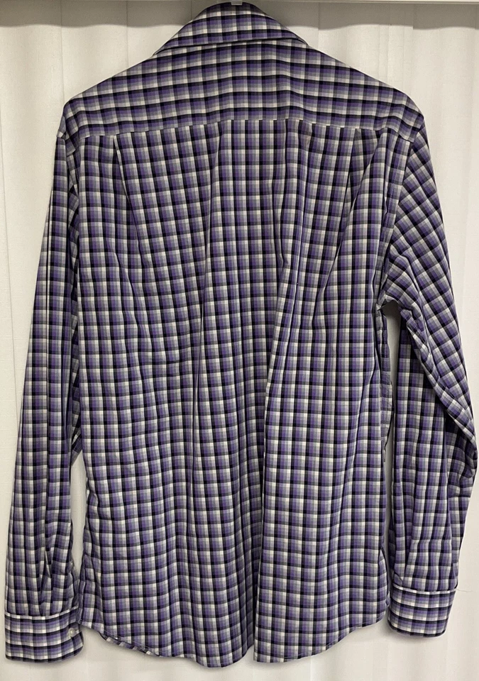 Pronto Uomo Long Sleeve Button Up Shirt Men’s Size 16 (34/35).    4865 - Image 2 of 3