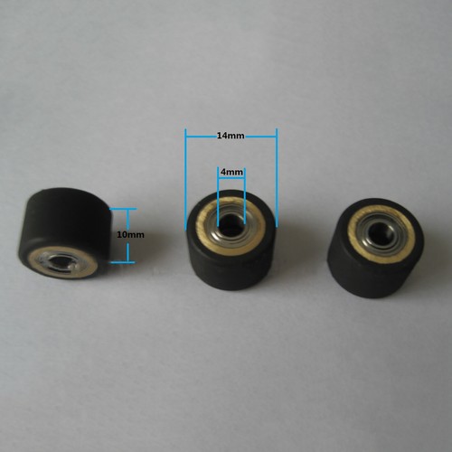 4x10x14mm Pinch Roller Wheel Press Wheels for Mimaki Cutting Plotter Machine - Afbeelding 2 van 7