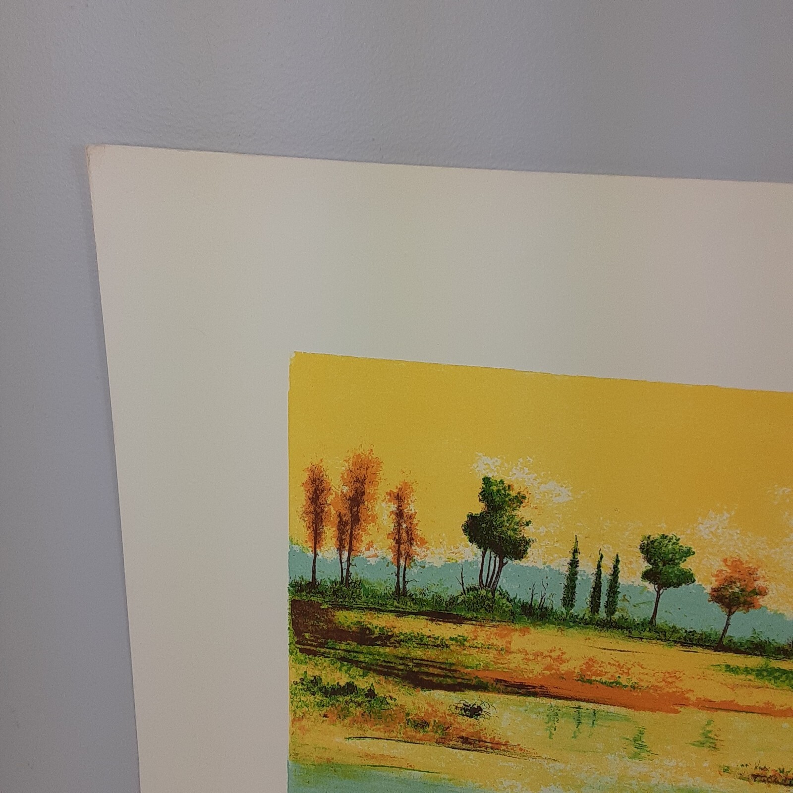 Original Watercolor Painting Art Signed 26 x20 Landscape Unframed OOAK