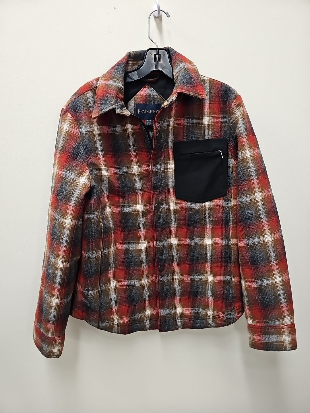 Pendleton Mens Small Plaid Wool Jacket Quilted In… - image 1