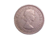 1966 Great Britain Elizabeth II 2 Shillings KM# 906 - Nice Circ -c1042xux