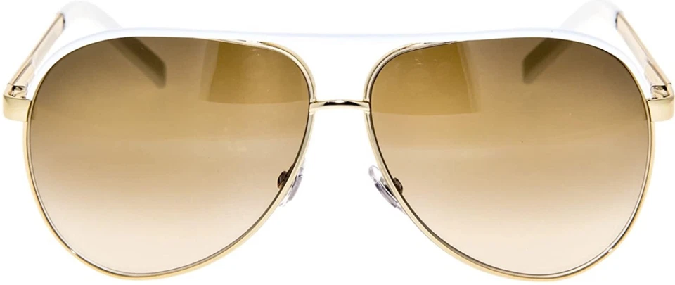 New GUCCI GG1827/S BNCIS 63mm Gold White Oversized Aviator Sunglasses Italy - Image 2 of 4