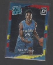 WES IWUNDU 2017-18 PANINI DONRUSS OPTIC RED YELLOW ROOKIE CARD #168