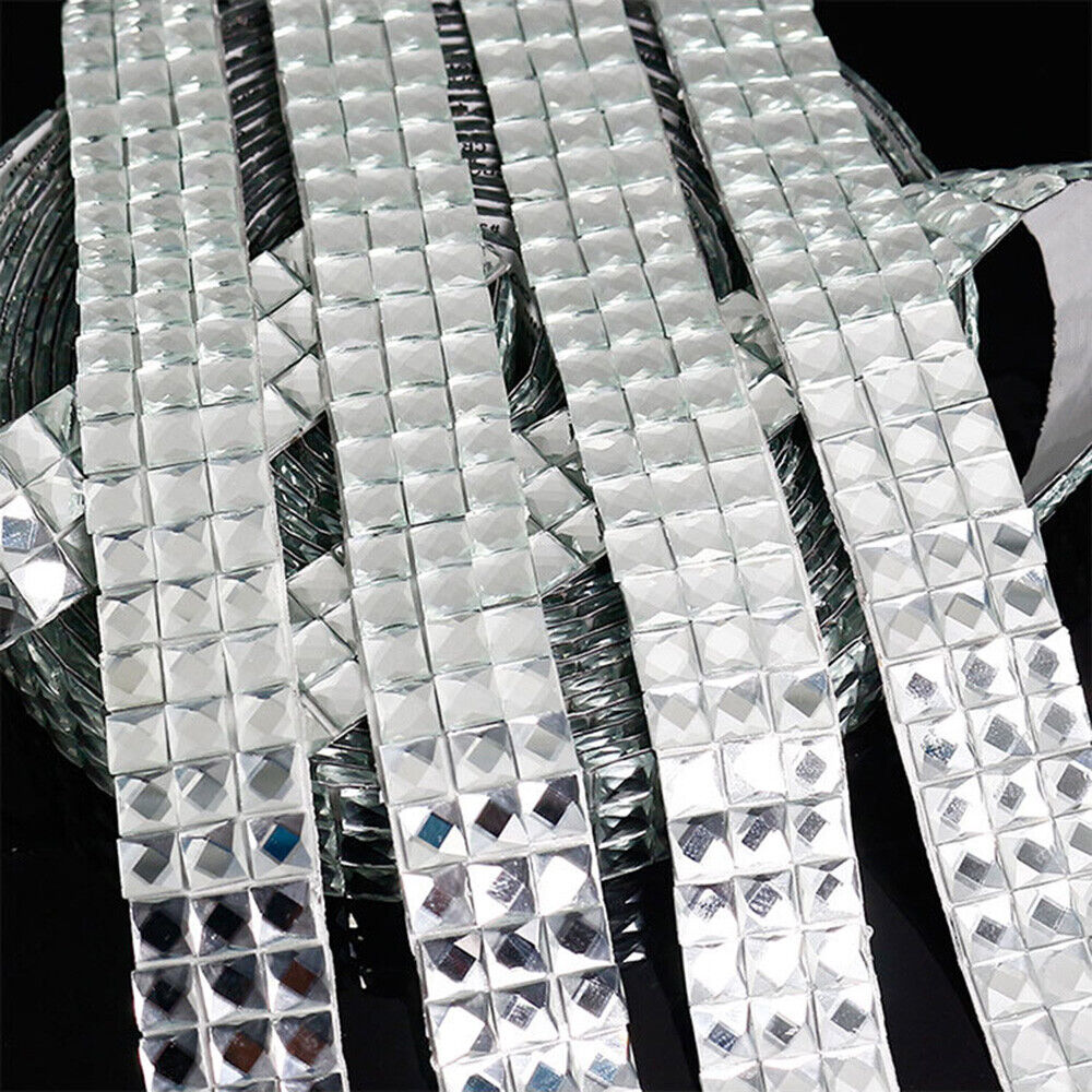 Kaufe DIY Selbstklebende Mosaikfliesen Diamant Glas Wandaufkleber