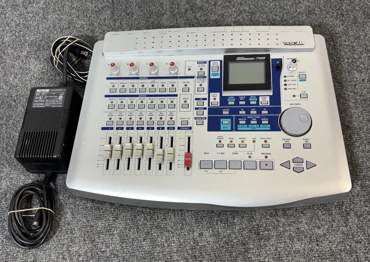TASCAM 788 Pro Audio 8-Track Digital Recorder Portastudio w