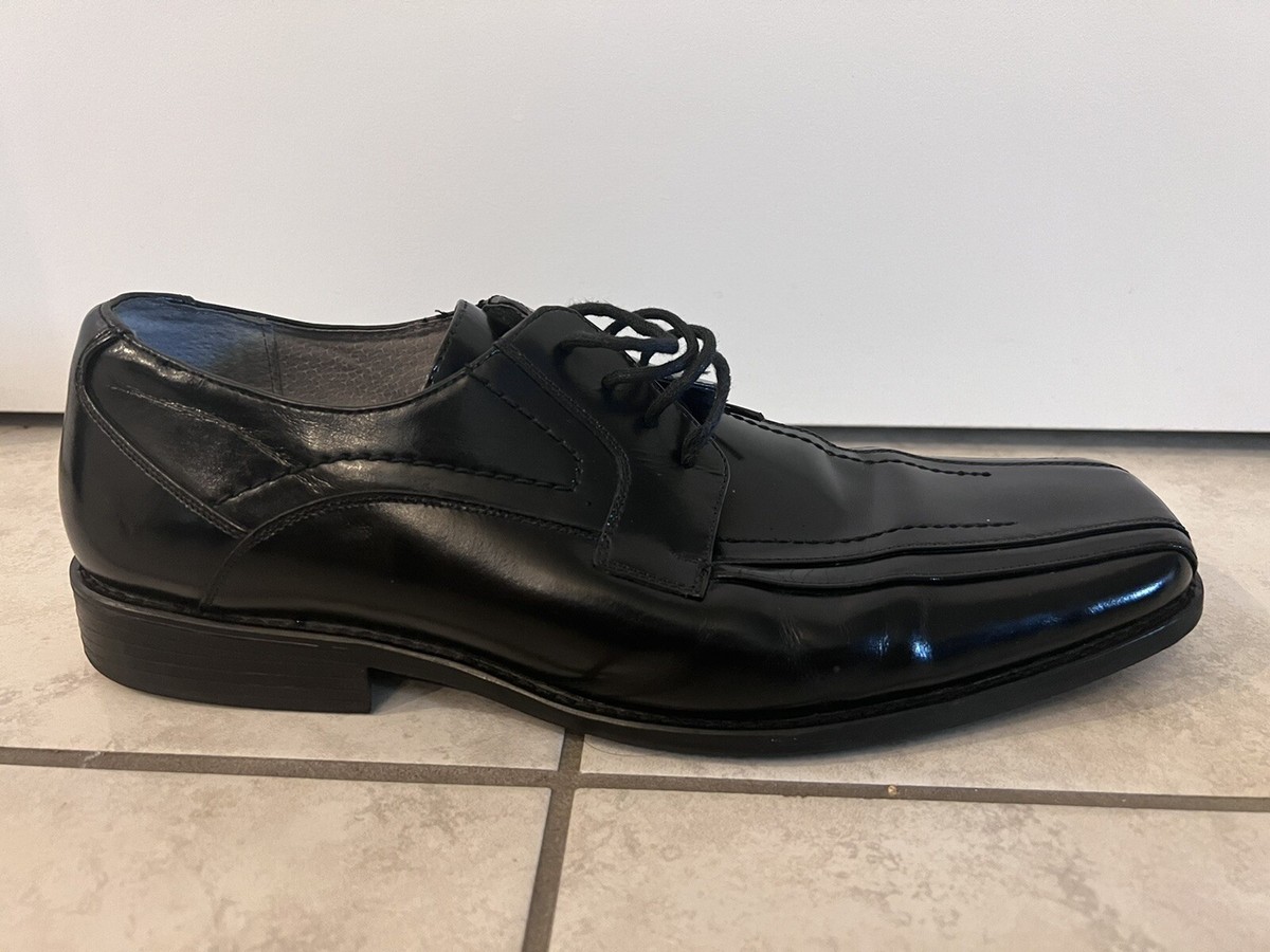 Stacy Adams Black Men\'s Oxford Lace-Up Shoes_13 Stacy Adams Oxford Dress Shoes Mens Size 13 Wide Black Lace  main image 2