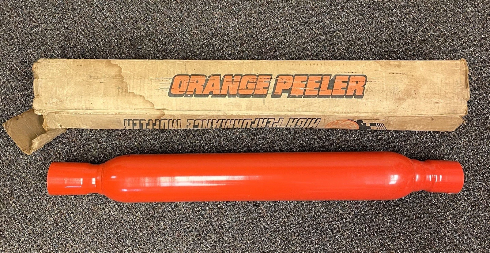 VINTAGE 60s 70s Orange Peeler Muffler Performance Muscle Car 1969 Bullet