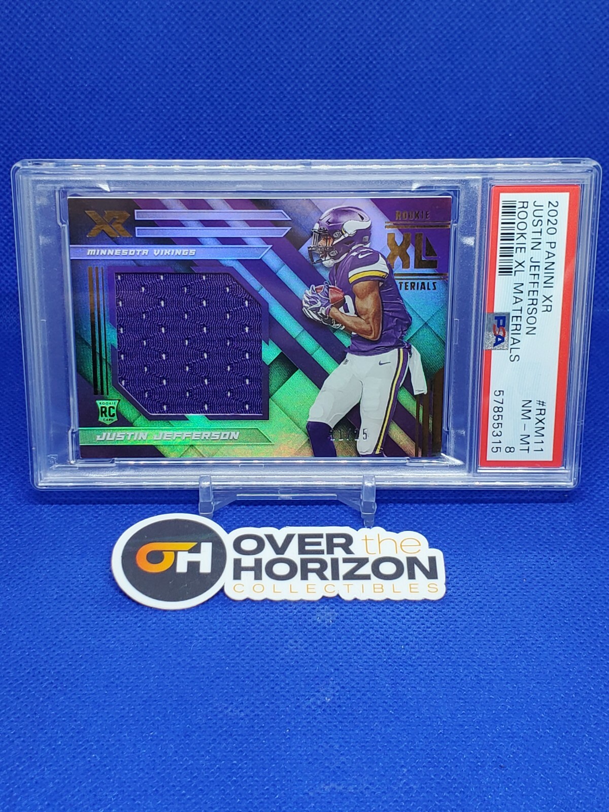 Justin Jefferson Panini XR Rookie XL Materials #RXM11 Base