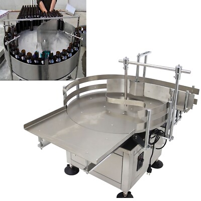 31.5'' Automatic Bottle Accumulation Organize Turning Table Bottle Unscrambler