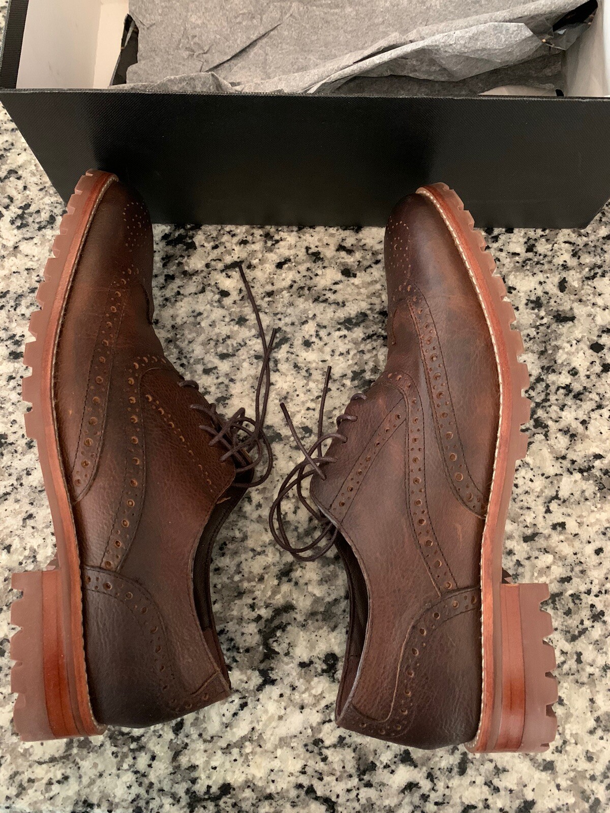 SAOLA Marco Vittorio taglia 9 5 marrone nuovo senza etichette fuori scatola