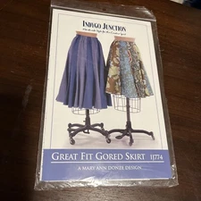 Indygo Junction Great Fit Gored Skirt Mary Ann Donze Design IJ774 NEW UNCUT KIT