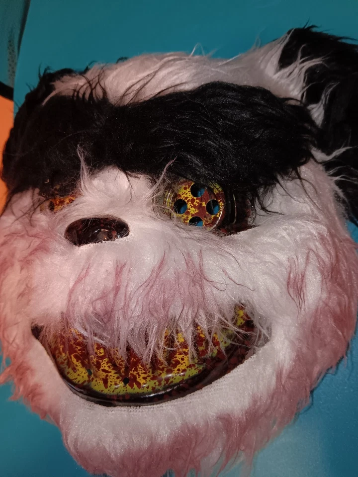 Máscara de oso panda aterrador Halloween/Cosplay máscara sangrienta malvada Foto 2 de 4