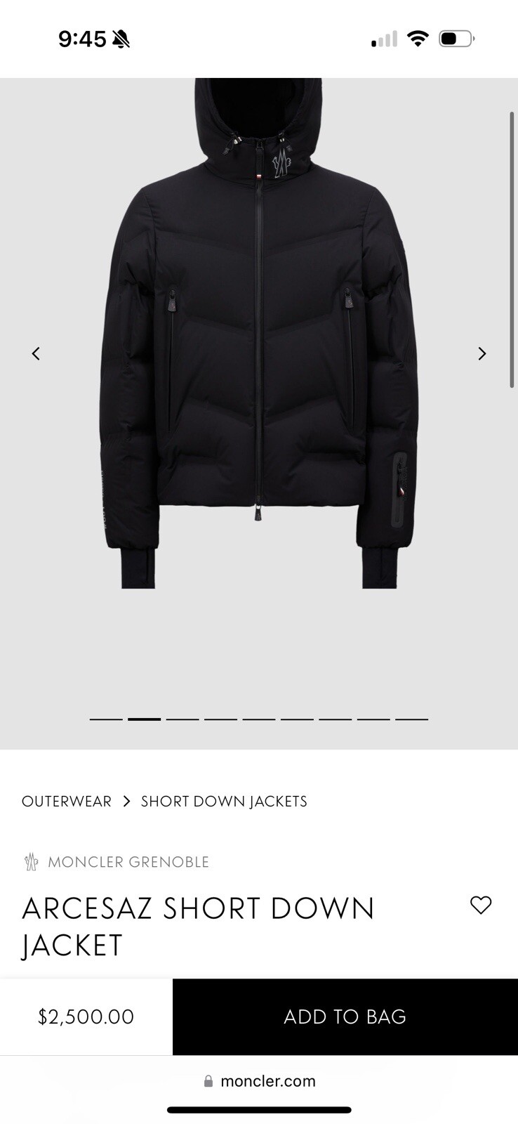 arcesaz short down jacket - image 6