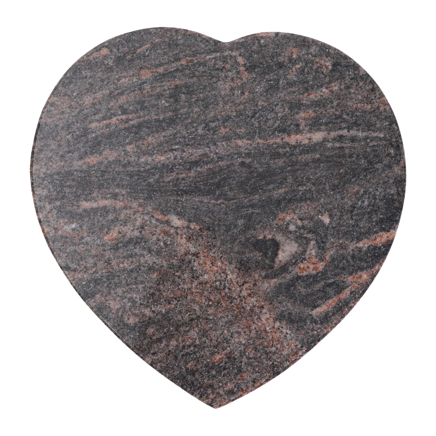 Grab-Schmuck Herz Granit Himalaya Grab-Stein Platte Dekoration Friedhof Deko