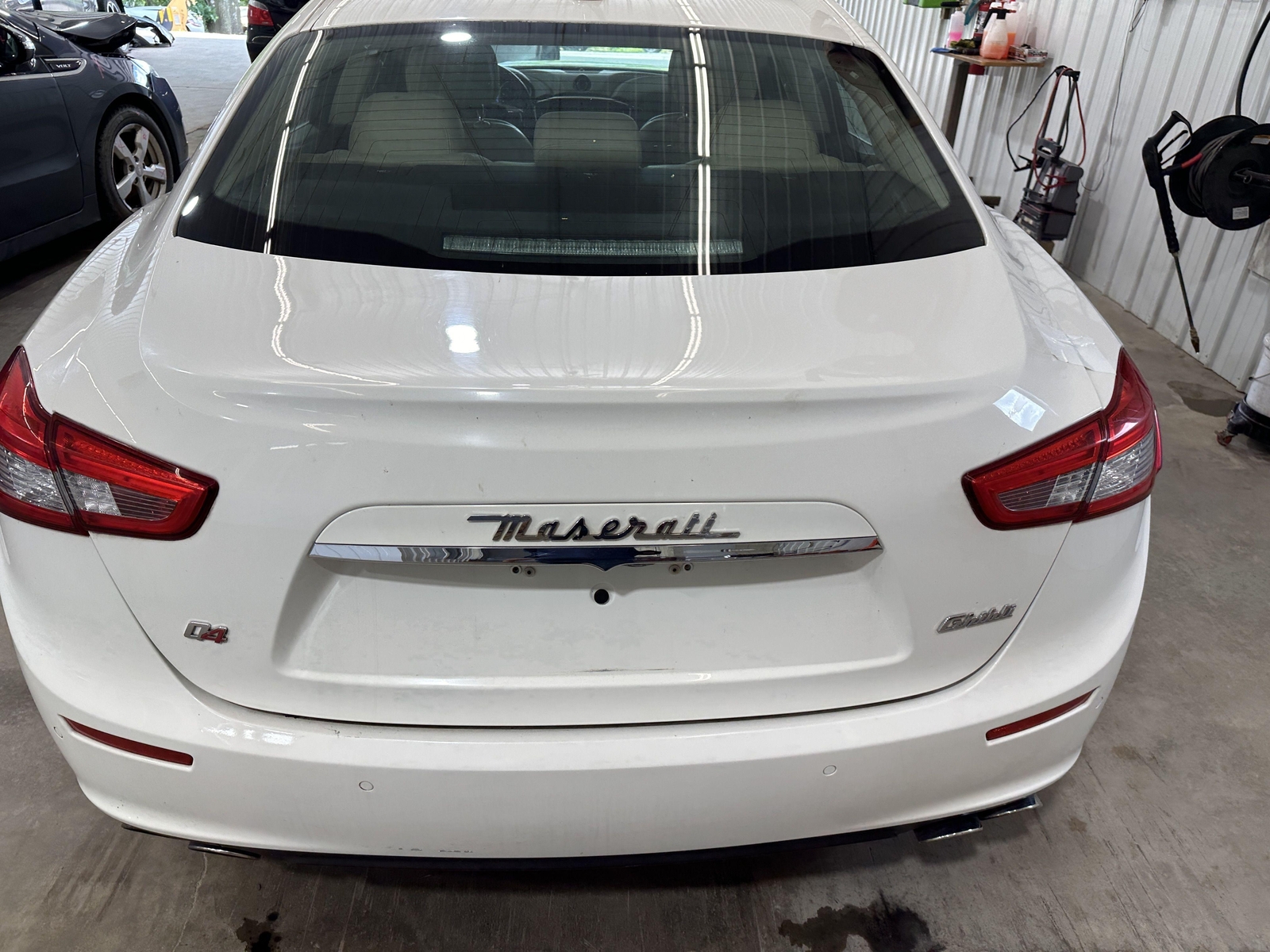 14-22 MASERATI GHIBLI REAR TRUNK DECKLID LIFT GATE BIANCO WHITE PAINT 268