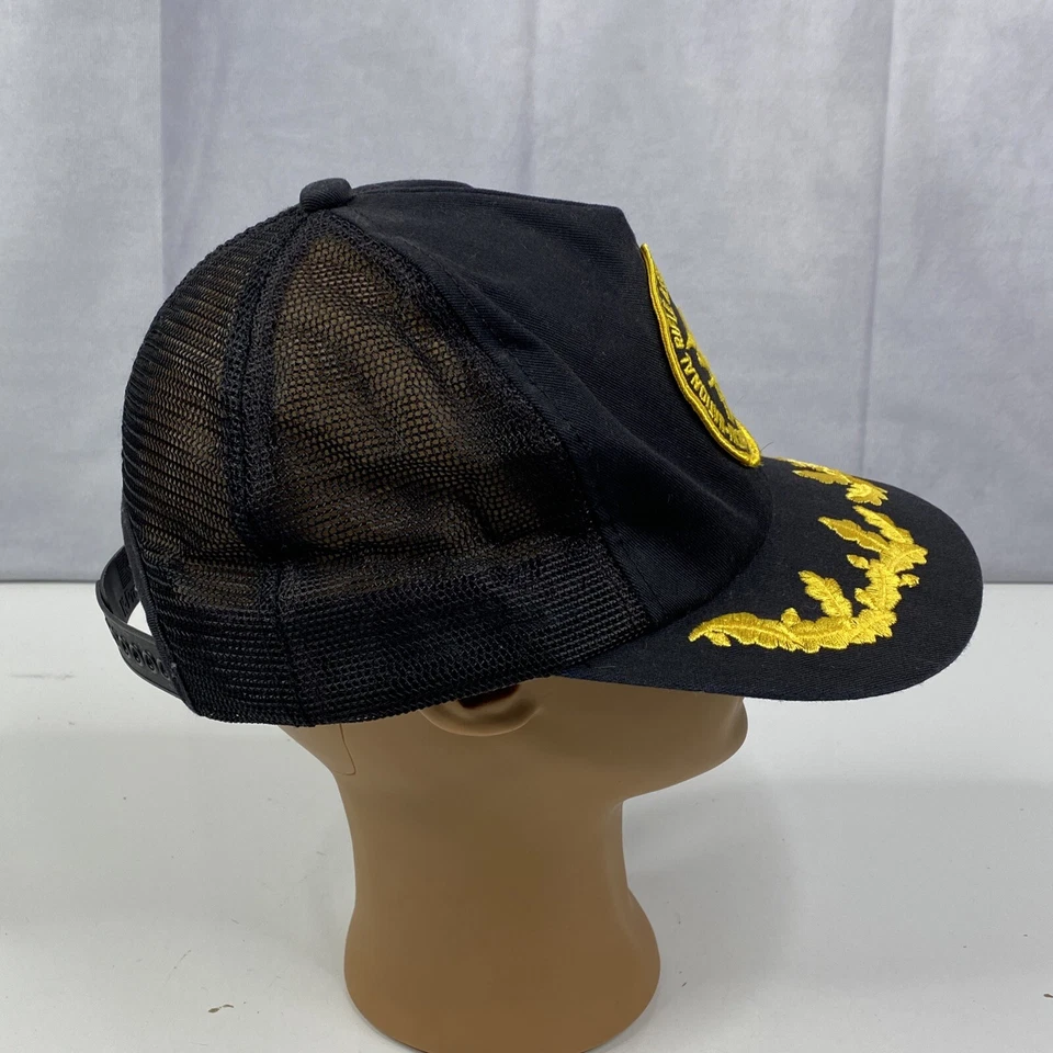 Vintage NRA Hat Black Snap Back Mesh Trucker National Rifle Association Patch - Image 3 of 4