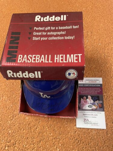 Mini Casco Firmato Steve Garvey LA Dodgers Jsa Auto - Foto 4 di 4