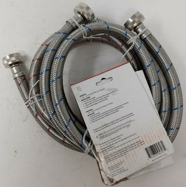 Homewerks Washing Machine Connector 3/4" 60" Length 2 Pack eBay