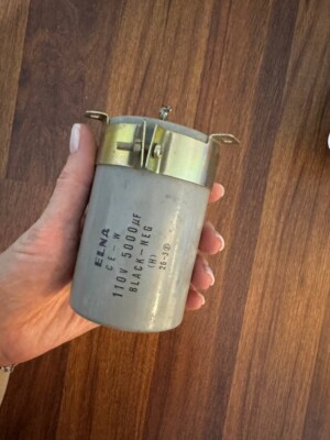 ELNA CE-W 5000uF 110V Electrolytic Capacitor   High Power Filter   NOS