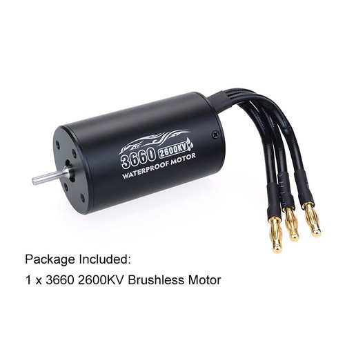 3660 2600KV Brushless Sensorless Waterproof Motor 3.175mm For 1/8RC Off-road Car - Picture 2 of 8
