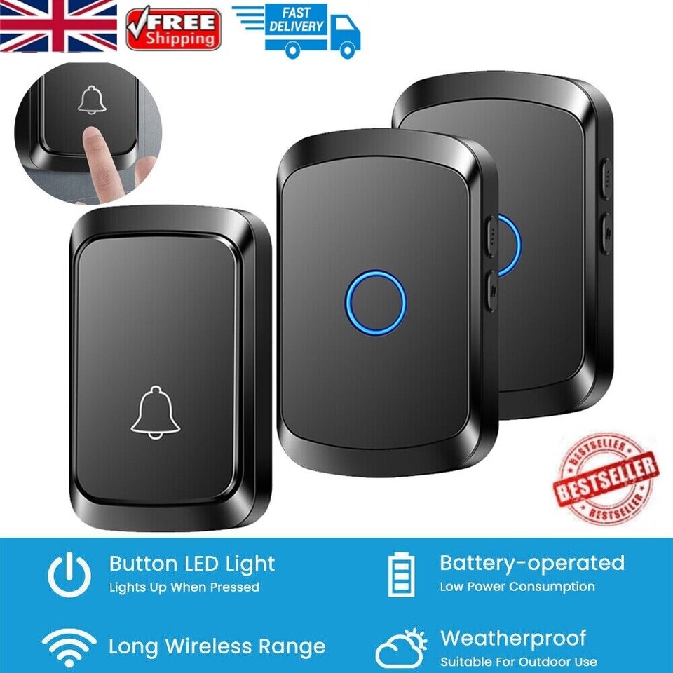 Loud Door Bell Wall Waterproof 60 Chime Plug Wireless In Doorbell 5