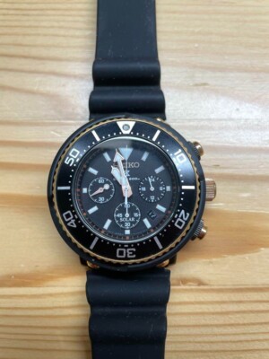 Seiko Prospex SBDL038 (V175-0DT0) Chronograph Solar Black Dial