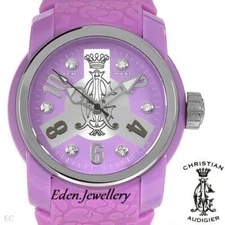 CHRISTIAN AUDIGIER Ladies BIG Boyfriend Watch INT-321 Model FORTEX Also in PINK
