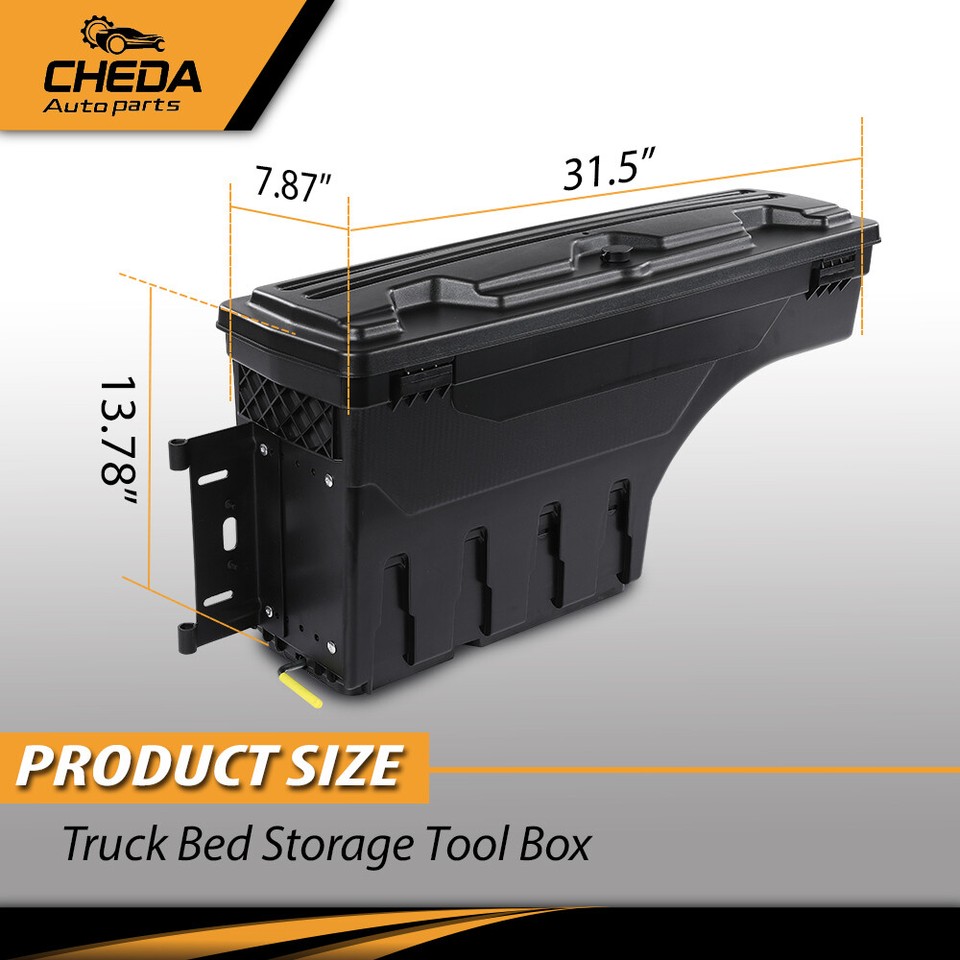 Left&Right Swing Case Truck Bed Storage Tool Box Fit For 1921 Dodge