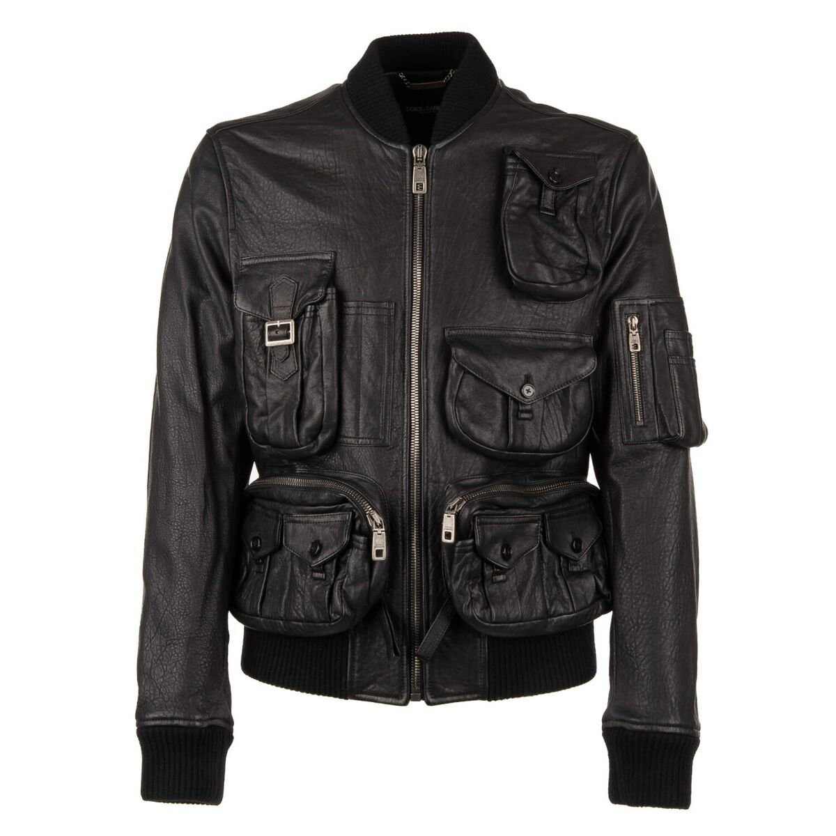 DOLCE & GABBANA $7.500 Multi-Pocket Utility Military Leather DOLCE & GABBANA $7.500 Multi-Pocket Utility Military Leather