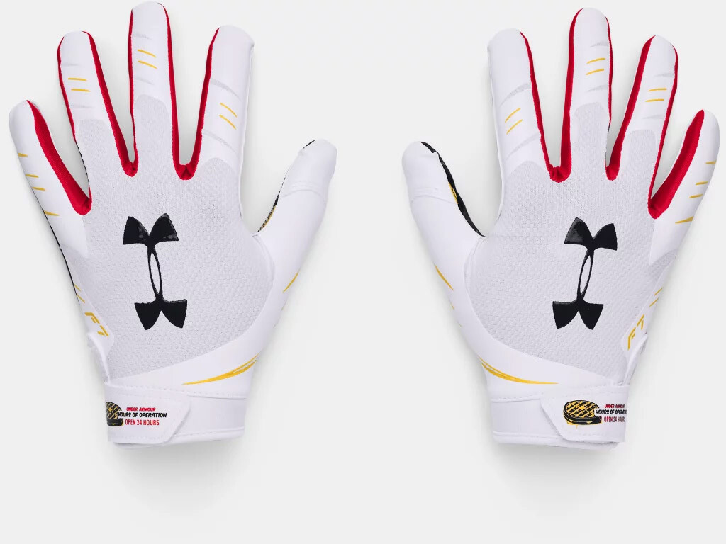 Under Armour Men's F7 Novelty Football Gloves 1351545-103 White