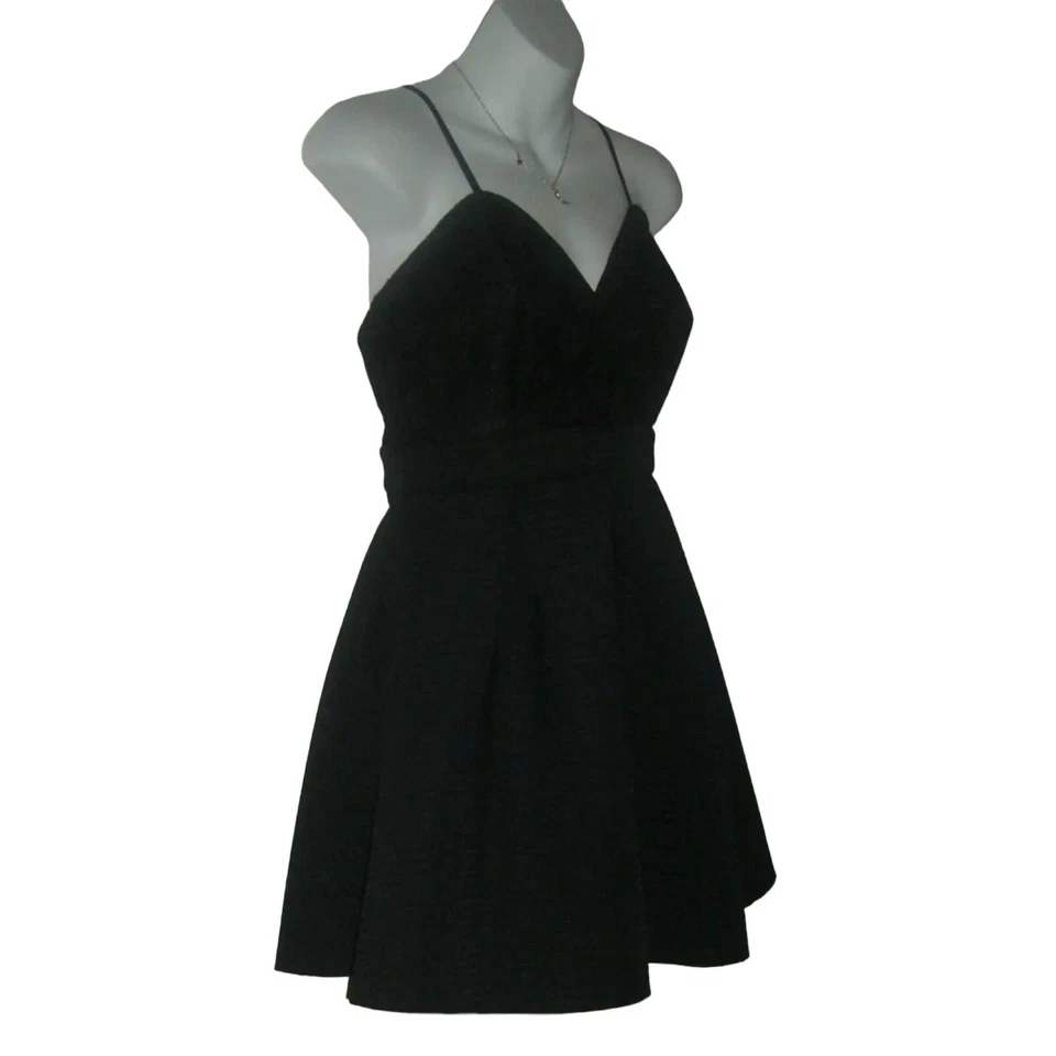 Vintage 90's Contempo Casuals Dress Black LBD Coquette Goth Grunge alt egirl y2k - Image 3 of 4