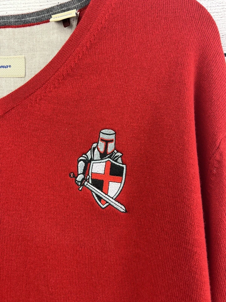 Suéter Tommy Bahama Cuello en V XL Caballero Logo Manga Larga Pullover Mezcla Cachemira Foto 3 de 4