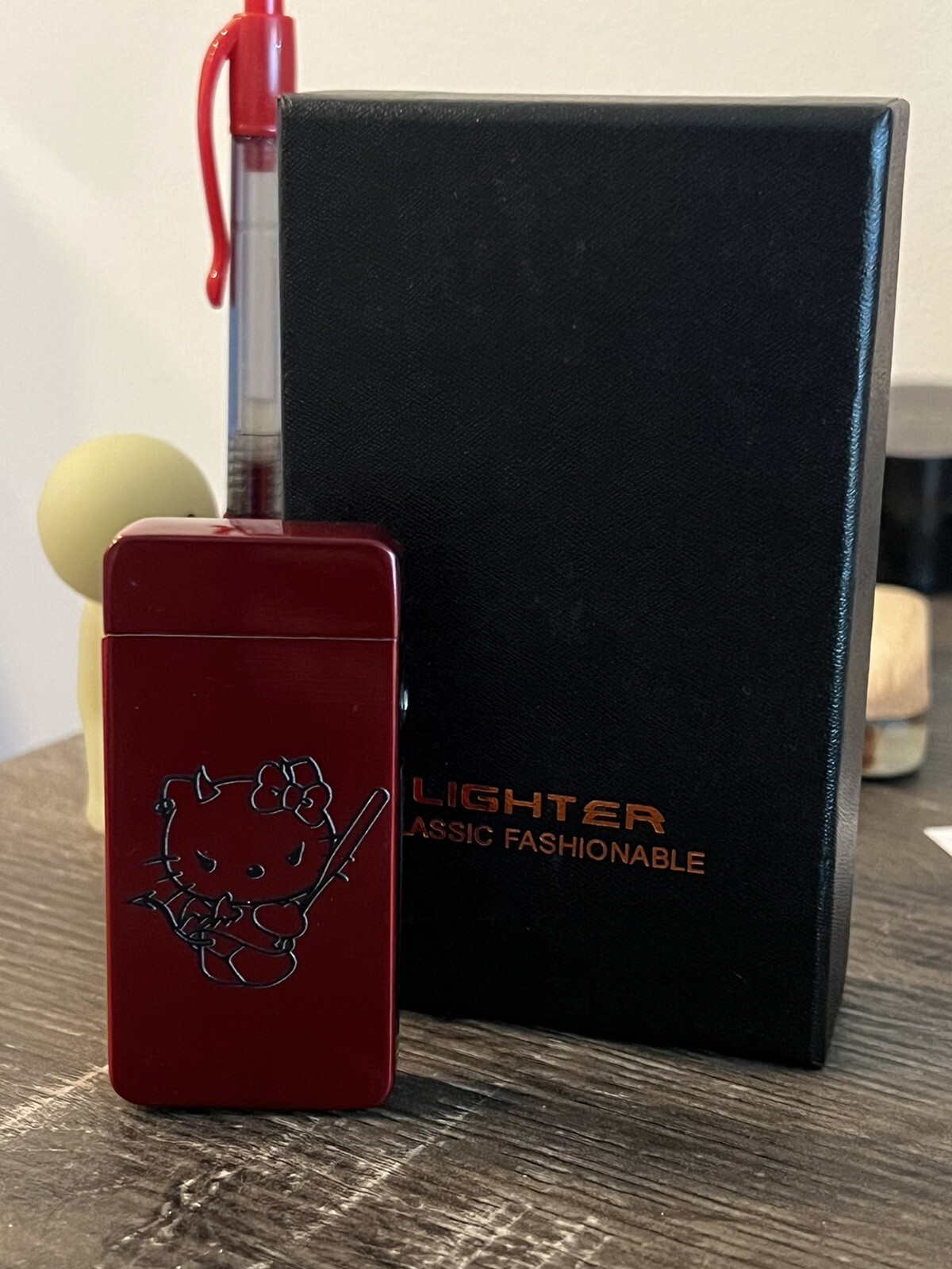 Hello Kitty Lighter Electric Rechargeable Plasma Metal Frame My Melody Kuromi