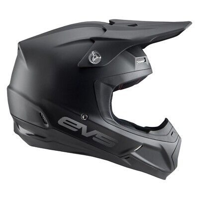 EVS HE20T5S-BK-L Large Matte Black T5 Solid Helmet