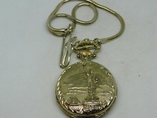 Commemorative Limited Edition Statue of Liberty Quartz Analog Men's Pocket Watch