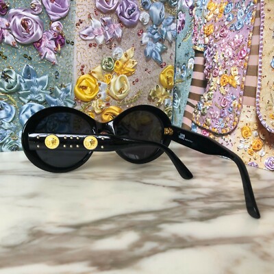 GIANNI VERSACE sunglasses 526/B Col. 852BK studded w/ case from F