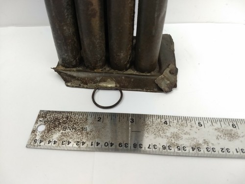 8-Taper Primitive Candlestick Wax Metal Mold, Handle & Hook 10" Tall Collectable - Picture 12 of 12