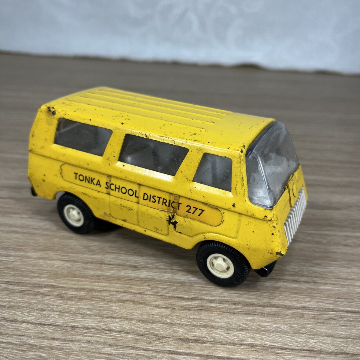 Vintage TONKA Steel School District 277 Yellow Bus Van USA | eBay