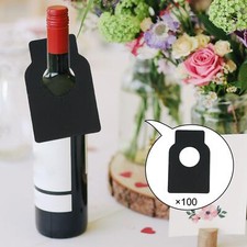 100Pcs Wine Bottle Neck Tags Beverage Bottle Distinguish Labels Wine