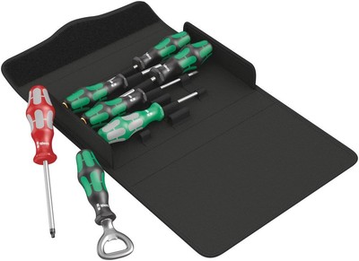WERA 05105626001 Kraftform 300/7 Set 4 Screwdriver Set Kraftform Plus, 7 Pieces