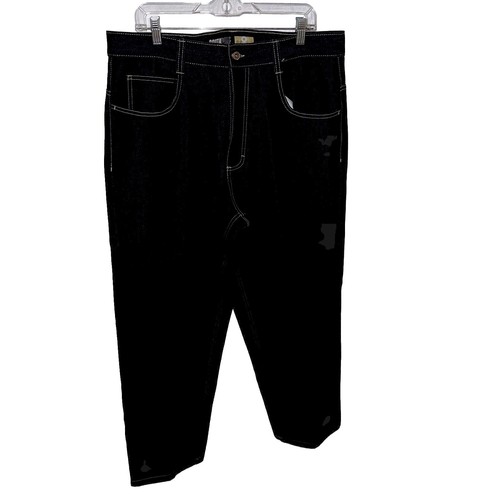 Vintage Y2K SouthPole Jeans Very Baggy Wide Leg Gold Label Dark Raw Denim 36x33 - Picture 2 of 19