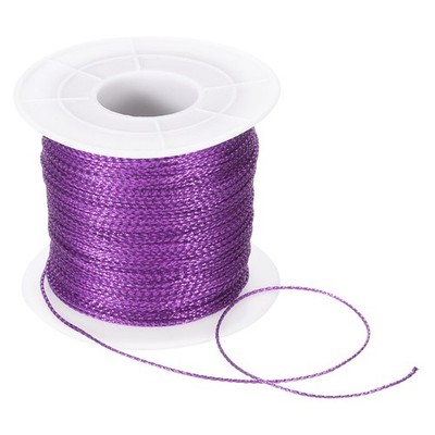 109 Yard Metallic Cord,1mm(0.04inch) Light Purple Ornaments Strings