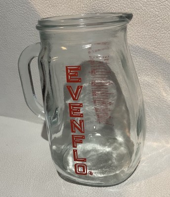 Vintage 1950s EVENFLO Formula Glass Measuring Pitcher 4 Cup 32 oz 1 Quart