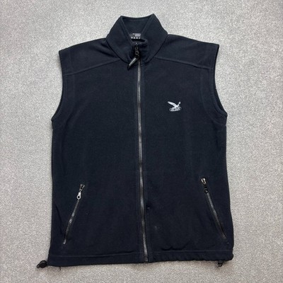 Salewa Fleece Erwachsene Medium schwarz Weste Polarlite Outdoor Logo Pullover Herren*