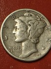 1945-P  Mercury SILVER Dime  in SOLID GOOD COND.  IMPORTANT YEAR In Our  History — photo 1