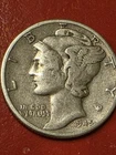 1945-P  Mercury SILVER Dime  in SOLID GOOD COND.  IMPORTANT YEAR In Our  History