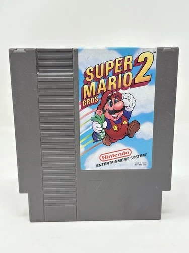 Nintendo NES Super Mario Bros. 2 Game Cartridge Authentic Retro 1988 NTSC