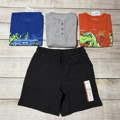 Boys Lot Of Clothes For Spring And Summer Size M. NWT! 3 S/S Shirts, Shorts